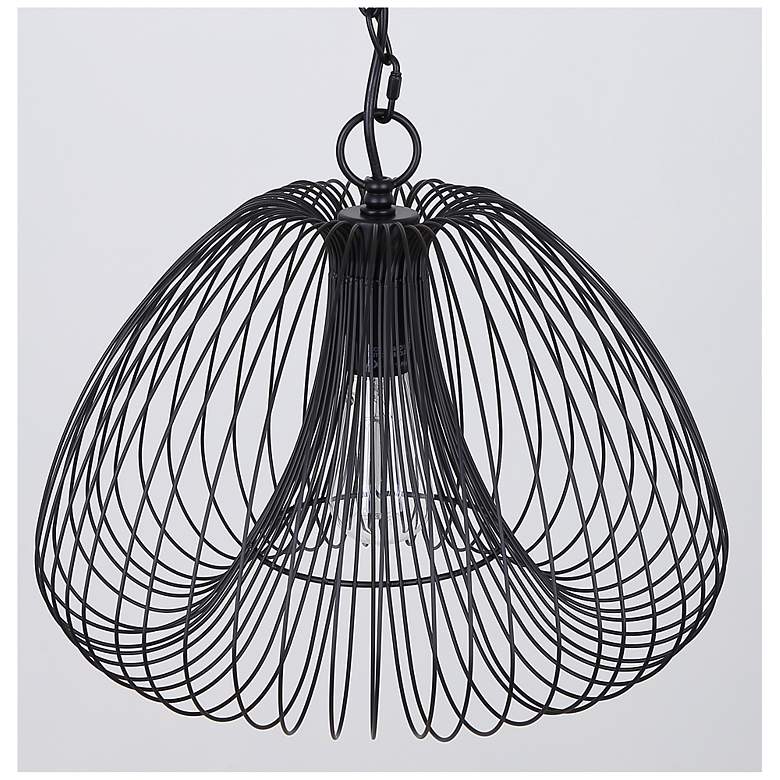 Image 5 Canarm Stockholm 16" Wide Modern Matte Black Swag Pendant more views