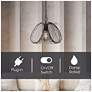 Canarm Stockholm 16" Wide Modern Matte Black Swag Pendant