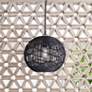 1_Canarm Valence 15" Wide Modern Black String Swag Pendant
