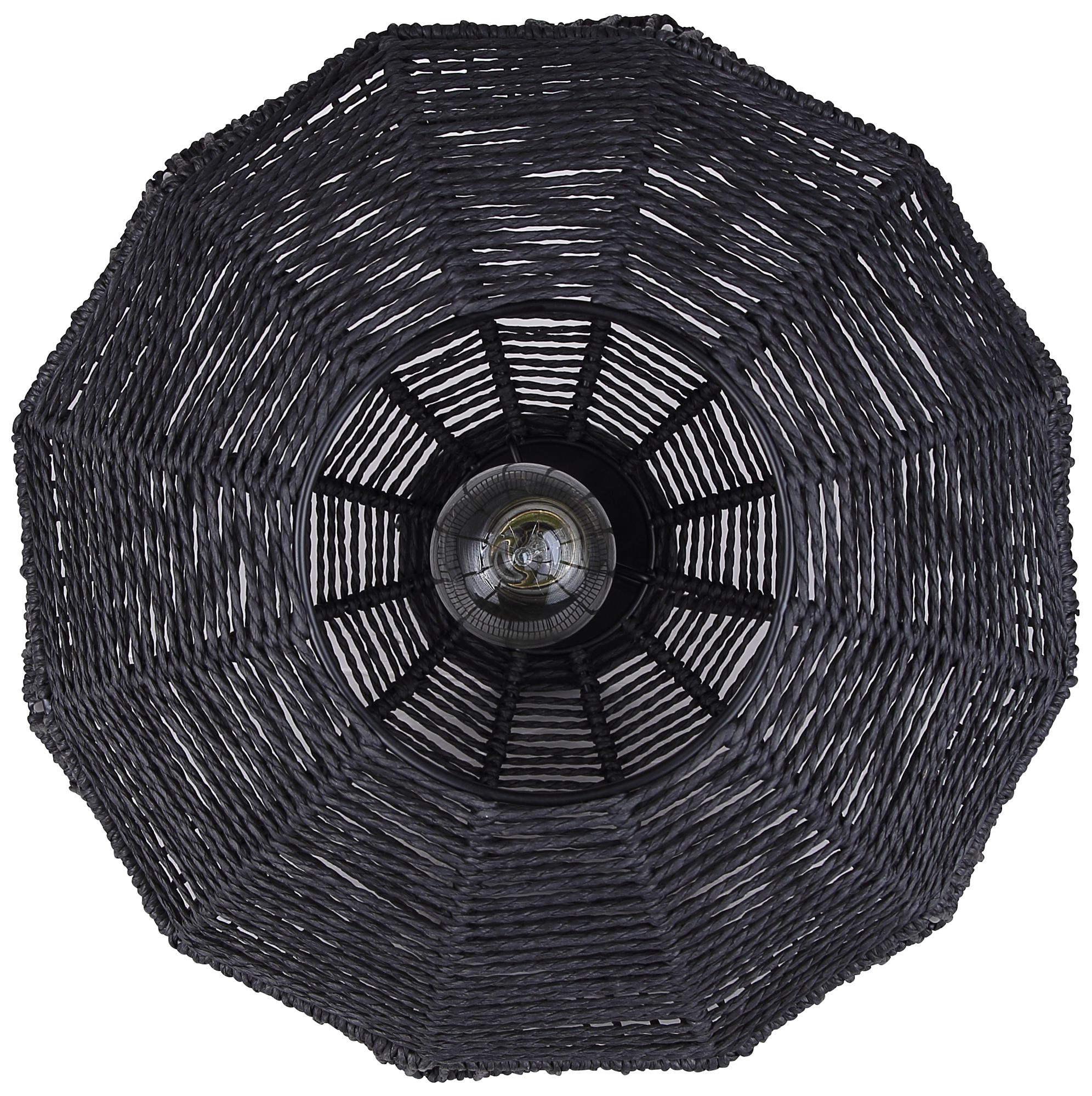 Image 4 Canarm Valence 15" Wide Modern Black String Swag Pendant more views