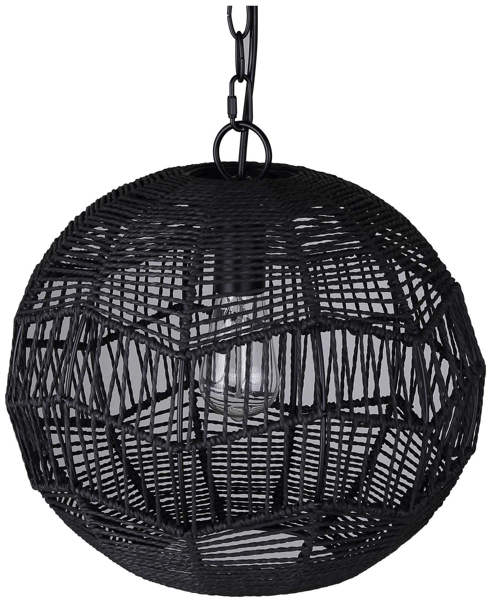 Image 5 Canarm Valence 15" Wide Modern Black String Swag Pendant more views