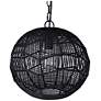 5_Canarm Valence 15" Wide Modern Black String Swag Pendant more views