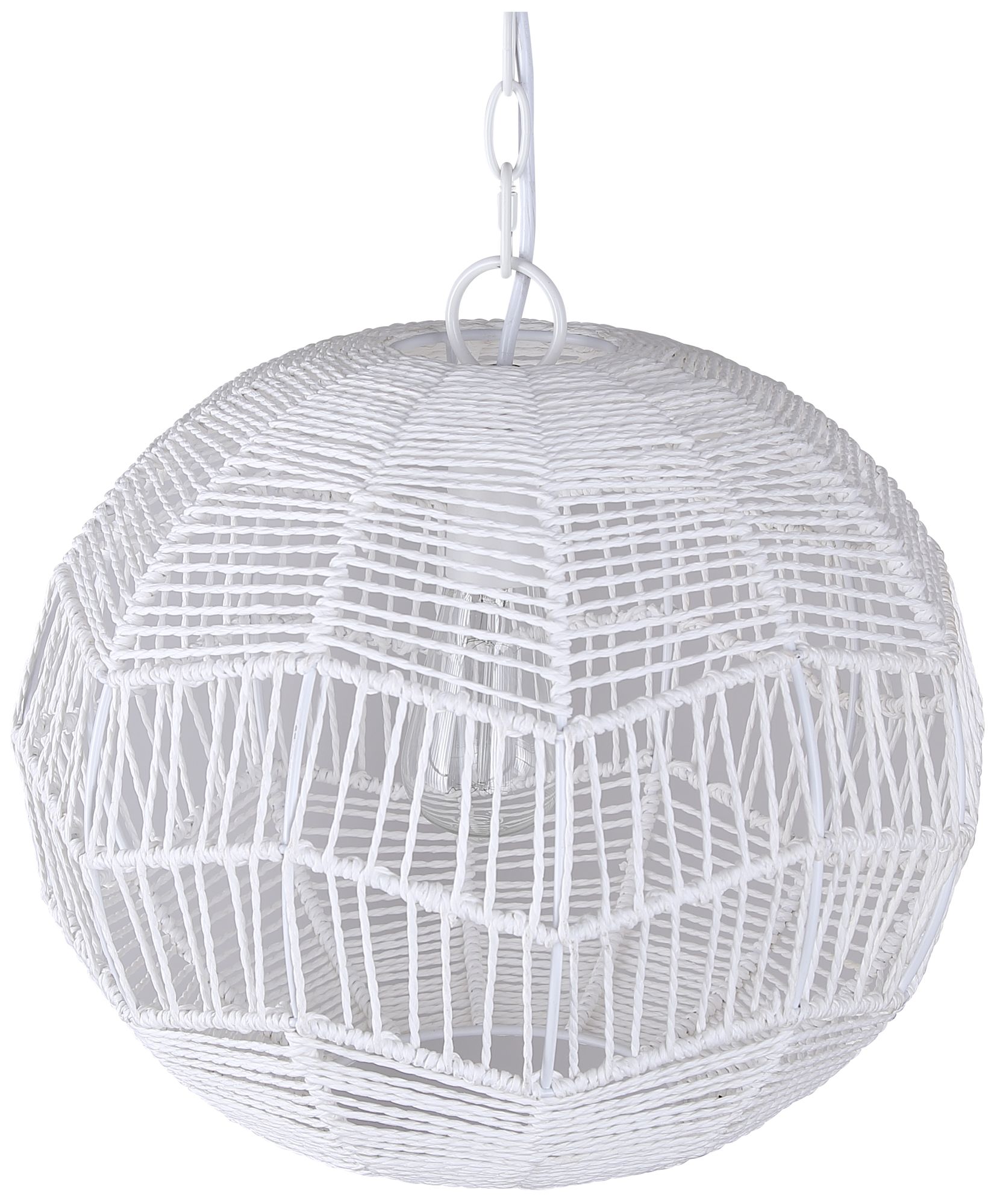 Image 5 Canarm Valence 15" Wide Modern White String Swag Pendant more views