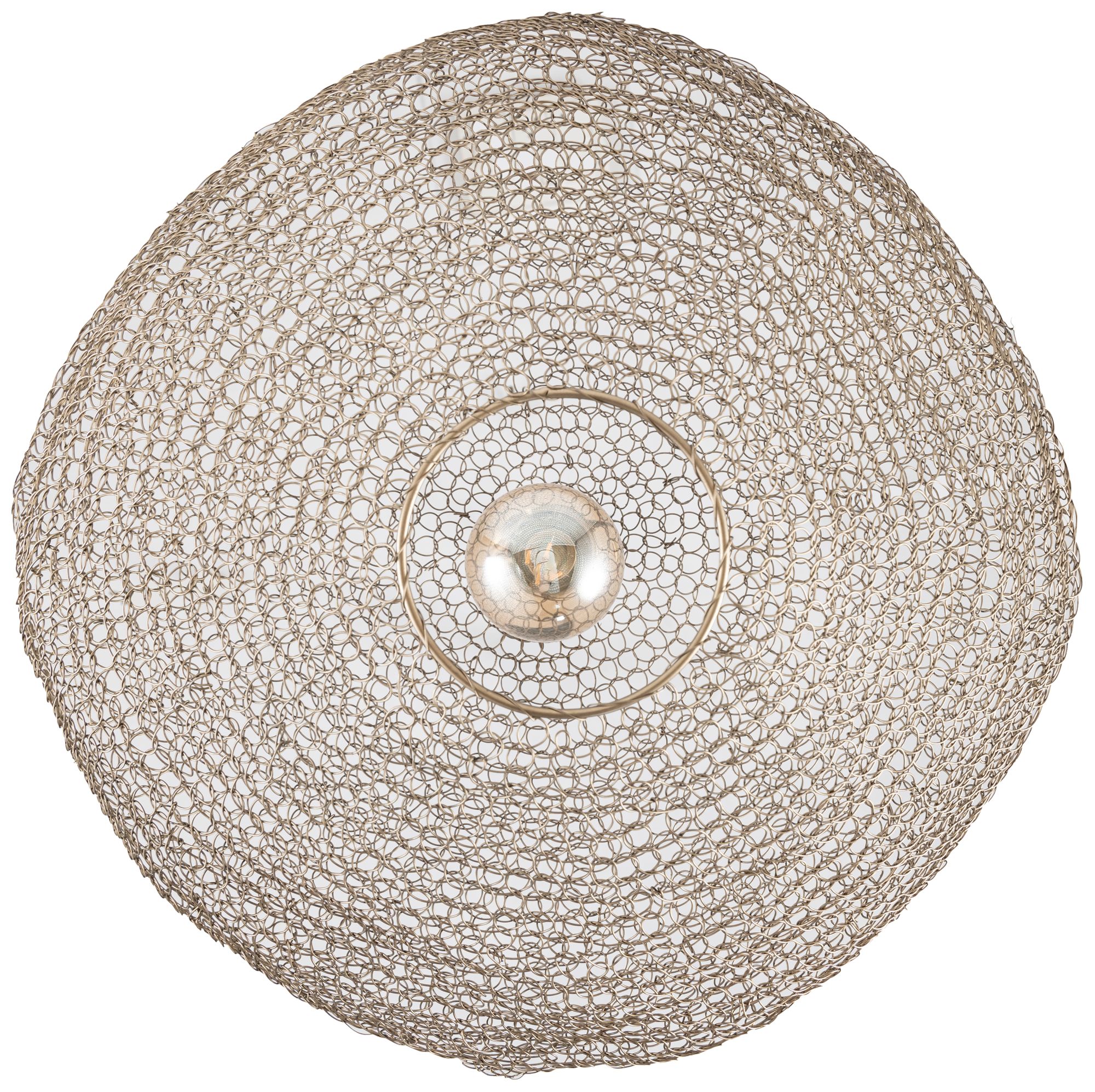 Image 3 Canarm Warren 20" Wide Vintage Antique Brass Chain Pendant more views