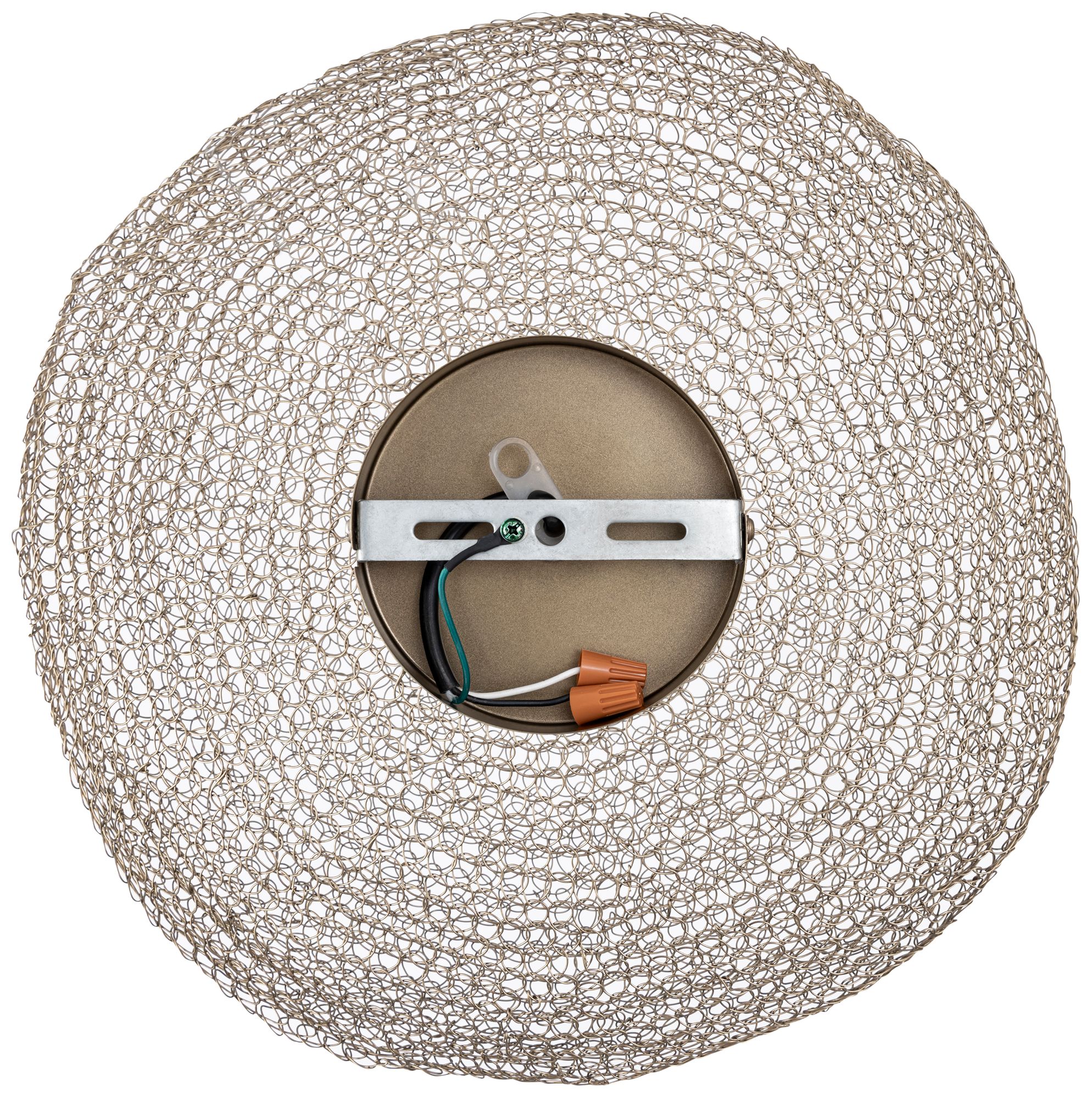 Image 5 Canarm Warren 20" Wide Vintage Antique Brass Chain Pendant more views