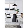 3_Canarm Ziva 18" Wide Modern Matte Black Dome Pendant more views
