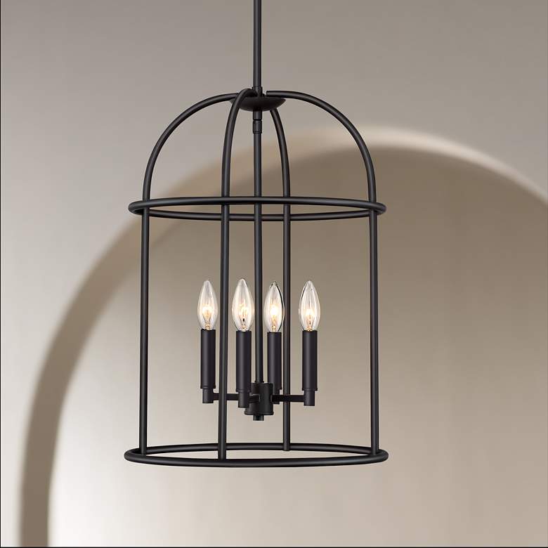 Image 1 Canary 15 inch Wide Bronze 4-Light Foyer Pendant