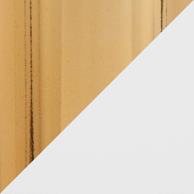 Image 4 Canary Bar Table in Gold Metal and White Wood by LumiSource more views