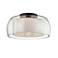 Candace 17 1/2" Wide Graphite Drum Ceiling Light