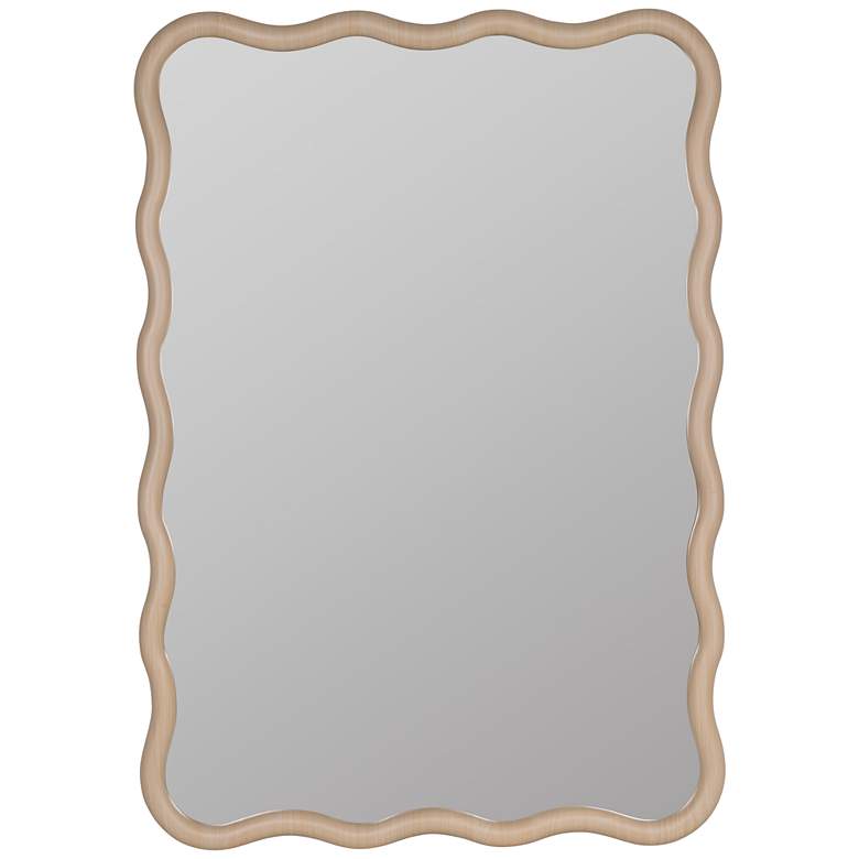 Image 2 Candace 28 inch x 40 inch Maple Wood Wall Mirror