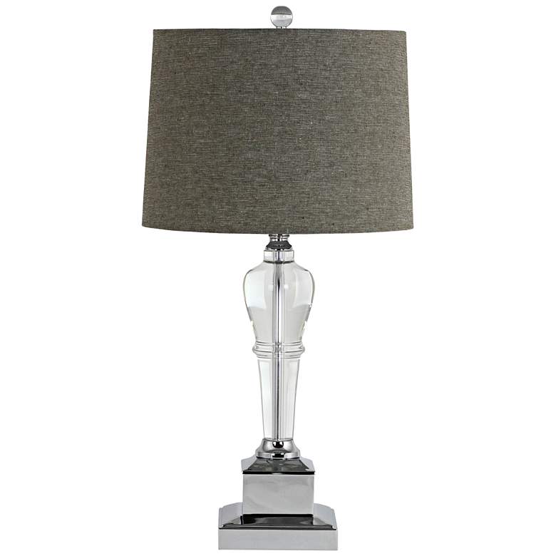 Image 1 Candace Clear Crystal Trophy Table Lamp