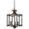 Candela 13 1/2" Wide Distressed Rust Iron 3-Light Pendant