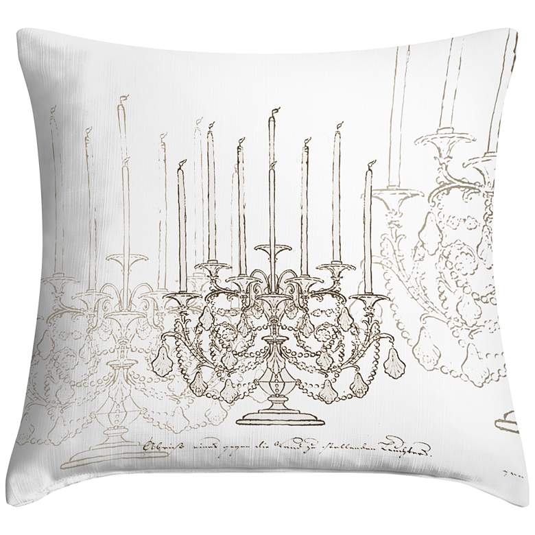 Image 1 Candelabra 18 inch Square Throw Pillow