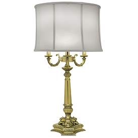 Image1 of Candelabra Arm 32" High Traditional Burnished Brass Table Lamp