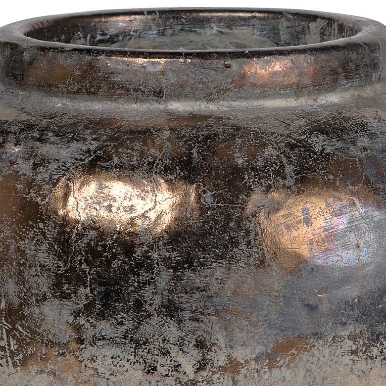 Image 2 Candia Sienna Brown 13 1/4" Wide Ceramic Decorative Vase more views