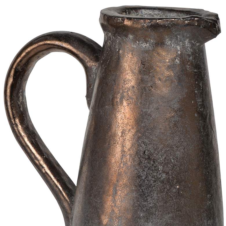 Image 2 Candia Sienna Brown 14 1/2" High Ceramic Pitcher more views