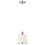 Candice; 1 Light; Mini Pendant with Pleated White Shade