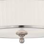 Candice 15" Wide Brushed Nickel Drum Ceiling Light