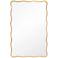 Candice Gold Leaf 28" x 44" Rectangular Wall Mirror