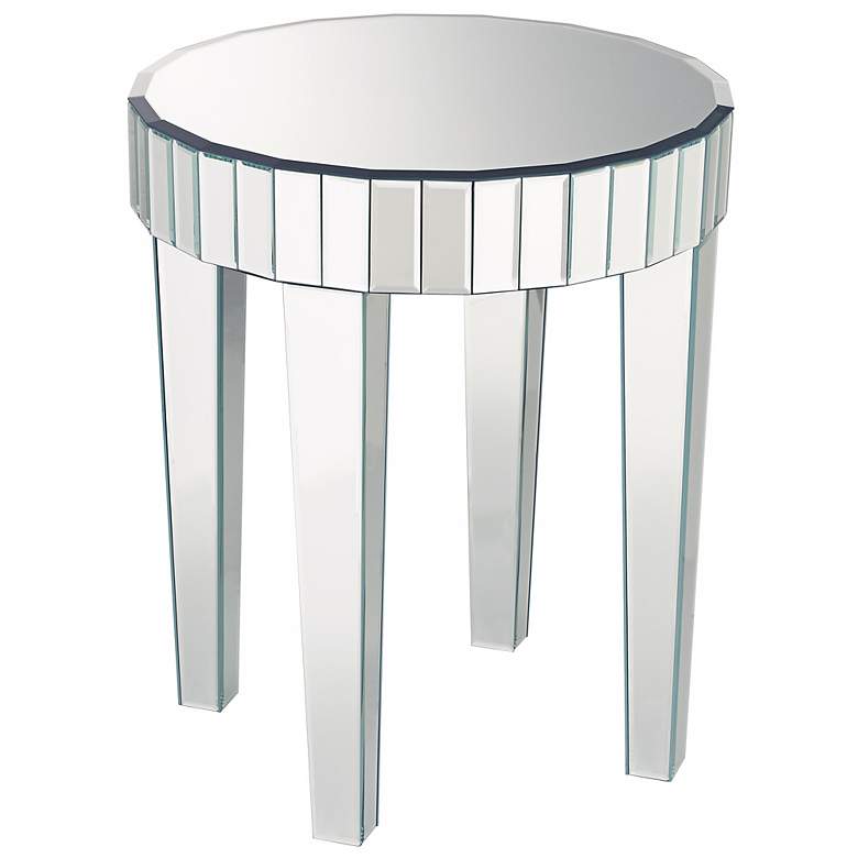 Image 1 Candice Mirrored Round End Table
