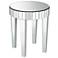 Candice Mirrored Round End Table