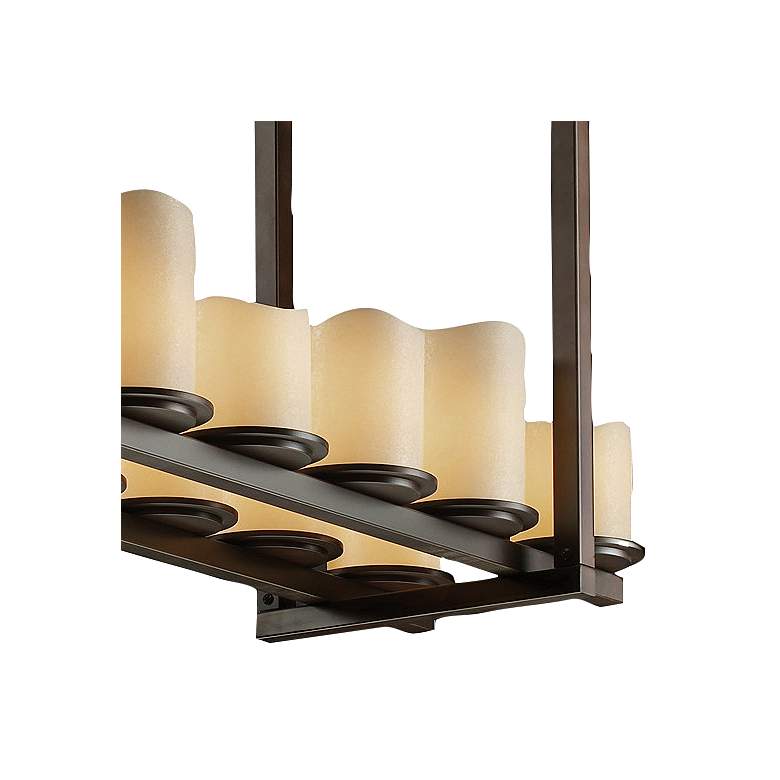 Image 3 CandleAria Dakota 42"W Bronze Kitchen Island Light Pendant more views