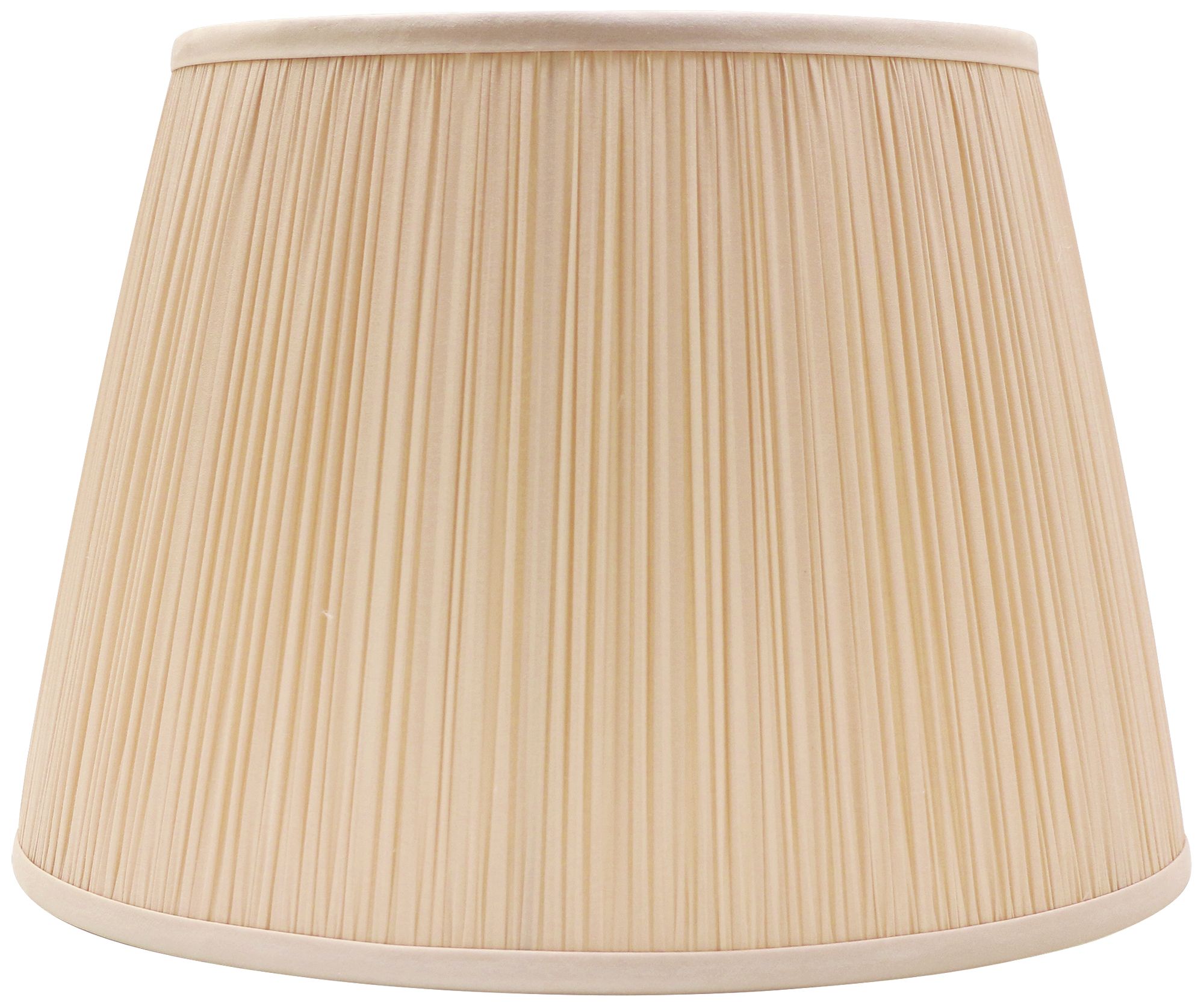 Candlelight Silk Empire Shirred Lamp Shade 8x12x8 (Spider)