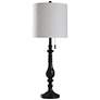 Candlestick 36" High White Shade Oil-Rubbed Bronze Tall Table Lamp