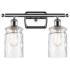 Candor 16" 2-Light Polished Chrome Bath Light w/ Clear Waterglass Shad