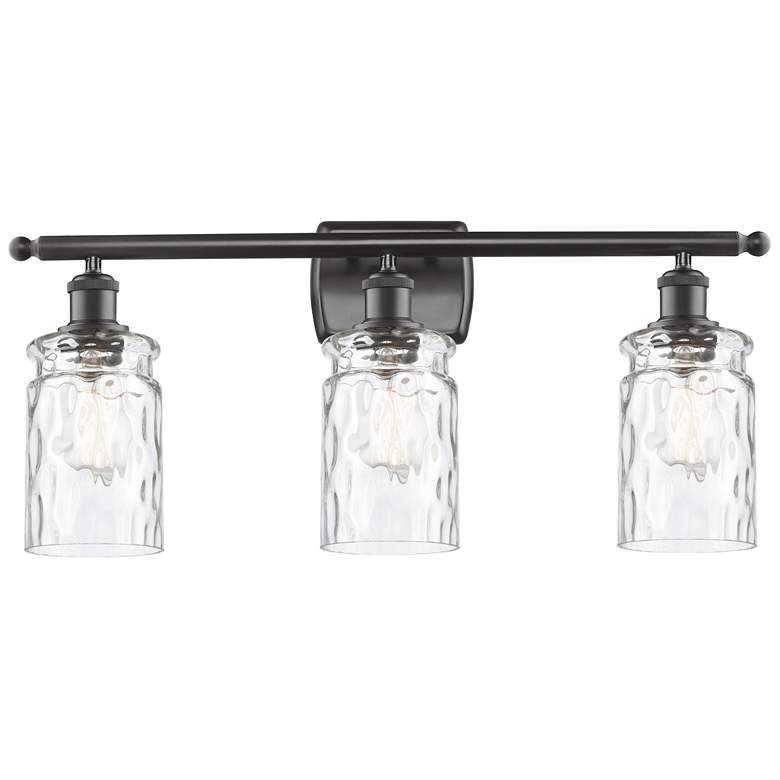 Image 1 Candor 26" Wide 3 Light Bronze Bath Vanity Light w/ Clear Waterglass S