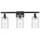 Candor 26" Wide 3 Light Bronze Bath Vanity Light w/ Clear Waterglass S