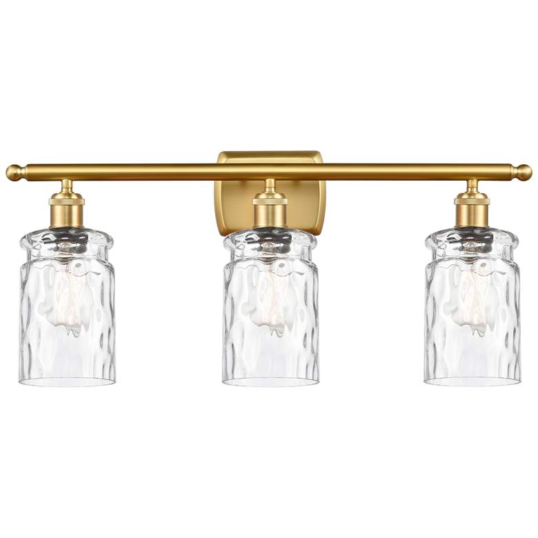 Image 1 Candor 26" Wide 3 Light Gold Bath Vanity Light w/ Clear Waterglass Sha