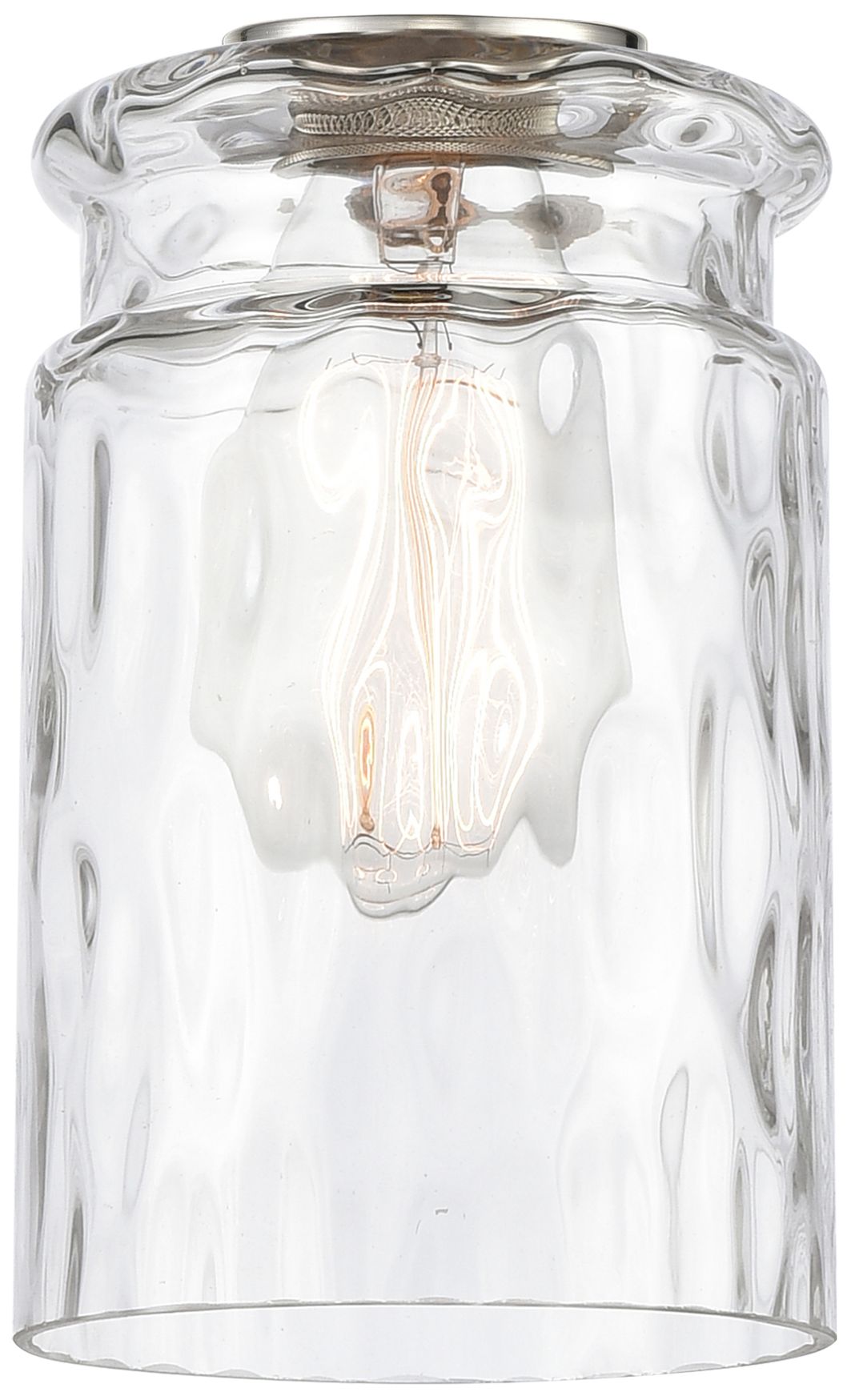 Image 3 Candor 5" LED Mini Pendant - Oil Rubbed Bronze - Clear Waterglass Shad more views
