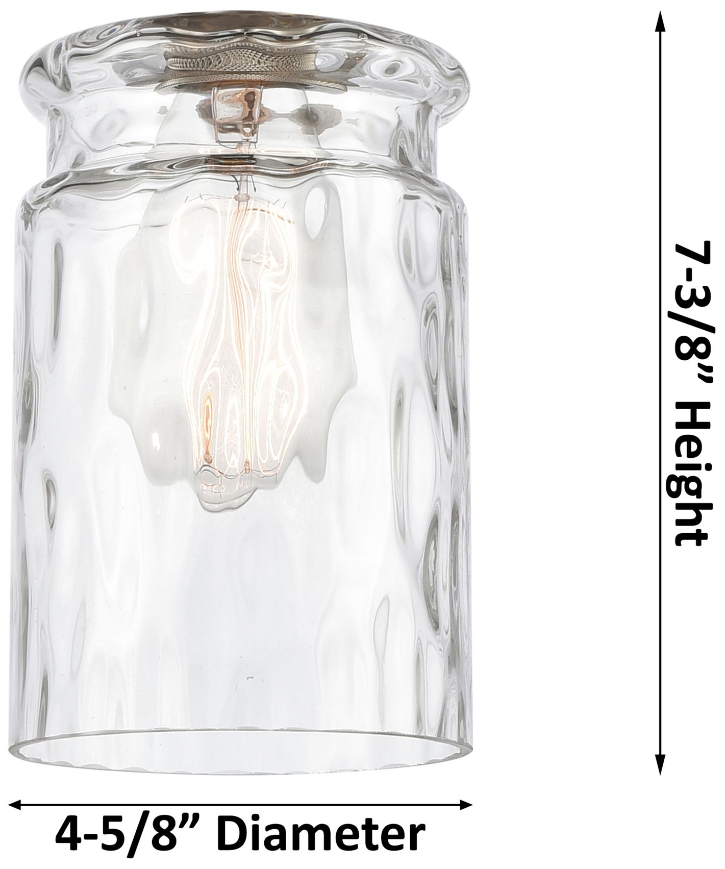 Image 5 Candor 5" LED Mini Pendant - Oil Rubbed Bronze - Clear Waterglass Shad more views