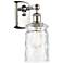 Candor 5" Polished Nickel Sconce w/ Clear Waterglass Shade