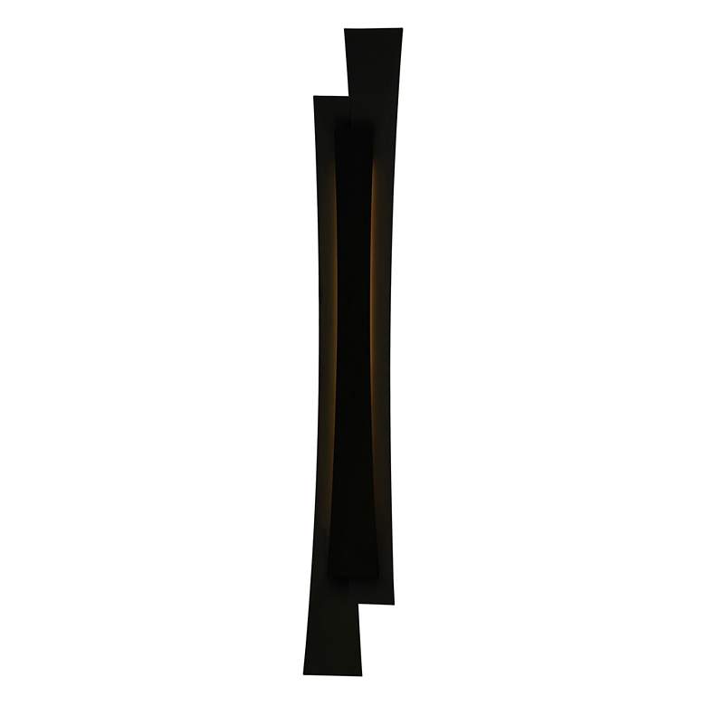 Image 2 Candora 36" Wide Black LED Bath Light more views