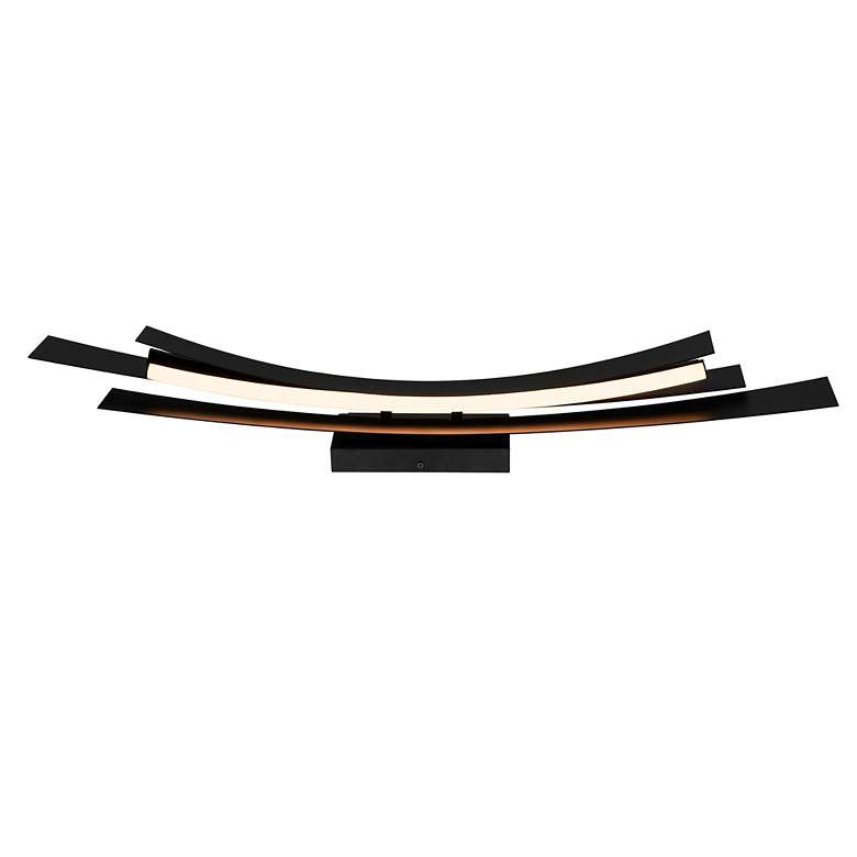 Image 5 Candora 36" Wide Black LED Bath Light more views