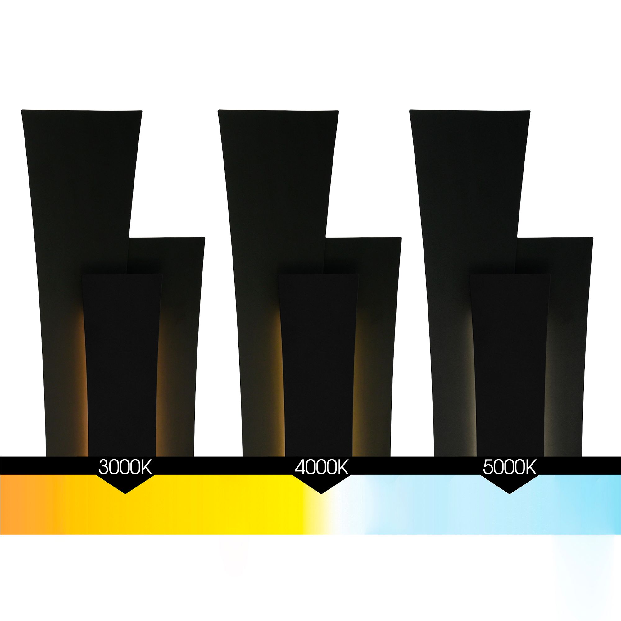 Candora 36" Wide Black LED Bath Light