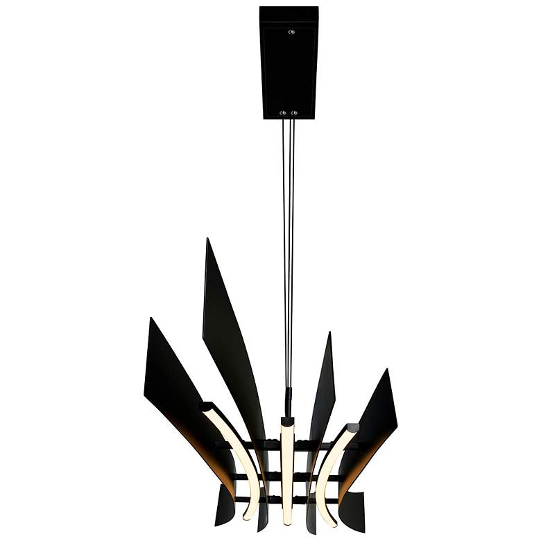 Image 4 Candora 50" Wide Black LED Linear Pendant more views