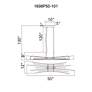 7_Candora 50" Wide Black LED Linear Pendant more views