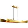 2_Candora 50" Wide Brass LED Linear Pendant more views