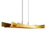 3_Candora 50" Wide Brass LED Linear Pendant more views