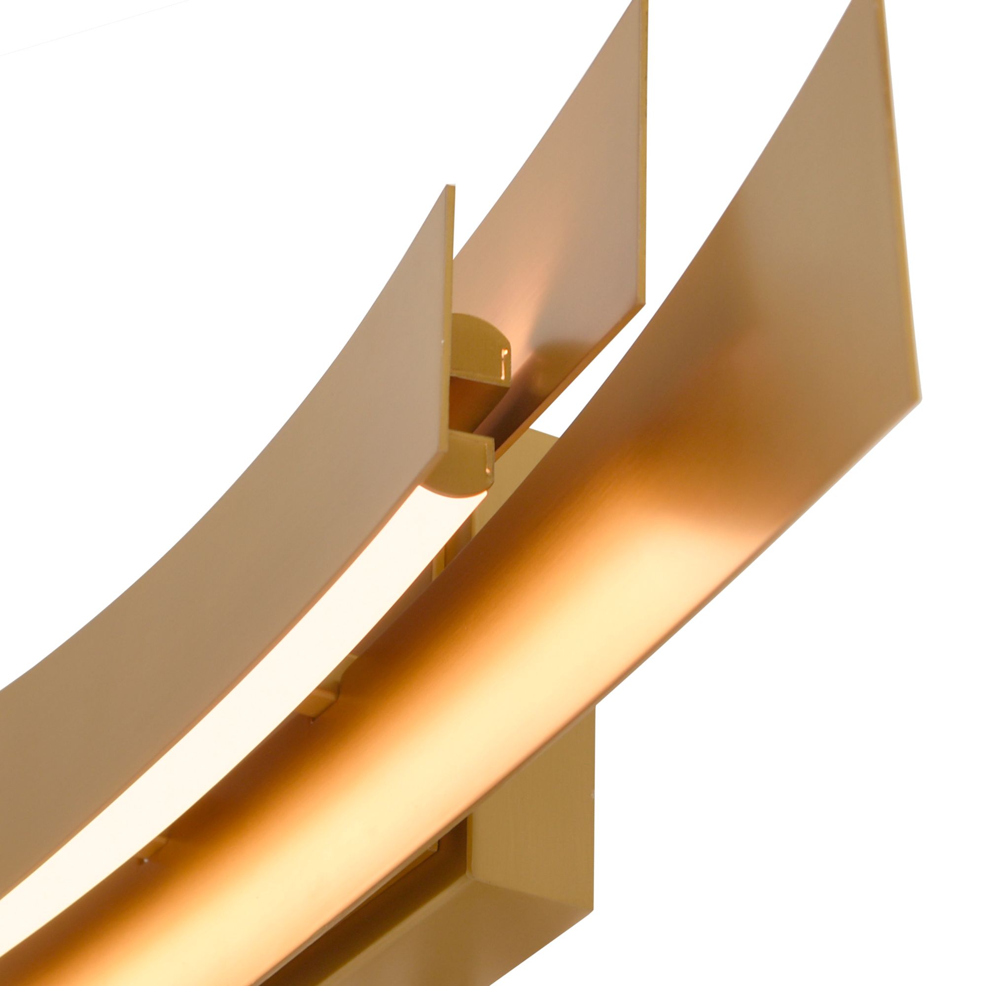 Image 7 Candora Integrated LED 24in Brass Vanity Light more views