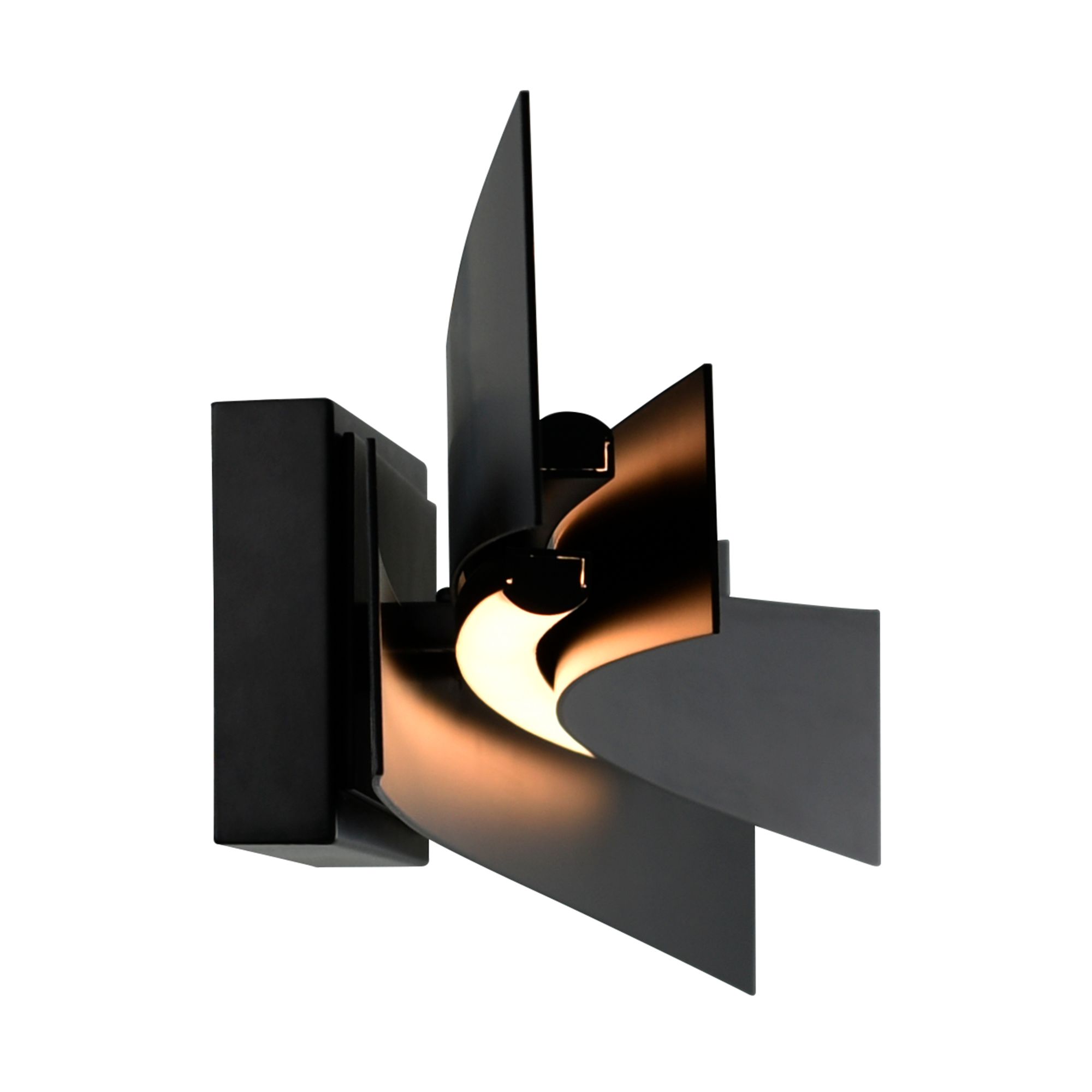 Image 6 Candora Integrated LED 36in Black Vanity Light more views