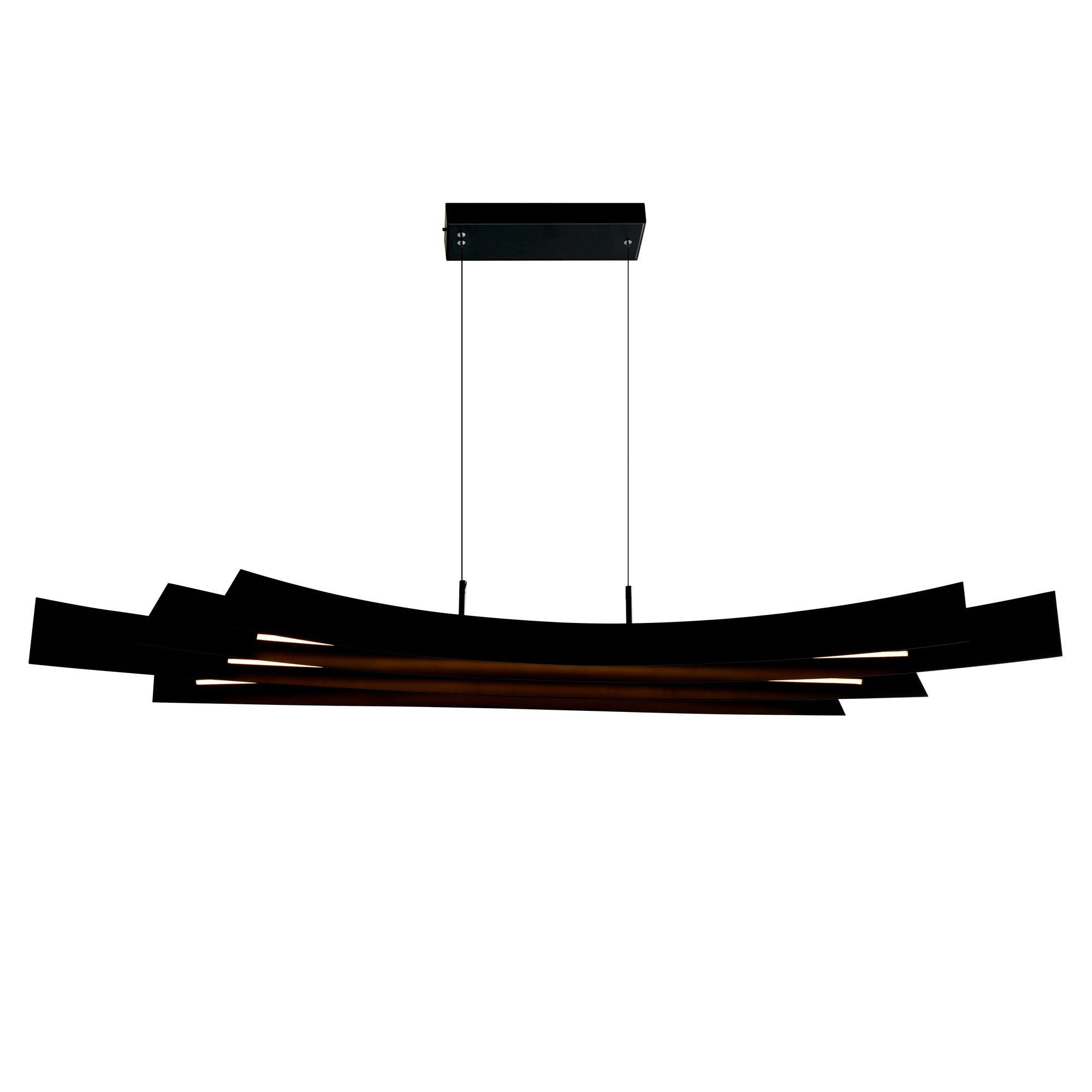 Image 6 Candora Integrated LED 72in Black Chandelier more views
