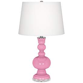 Image2 of Candy Pink Apothecary Table Lamp with Dimmer