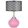 Candy Pink Black Metal Shade Spencer Table Lamp