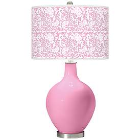 Image1 of Candy Pink Gardenia Ovo Table Lamp