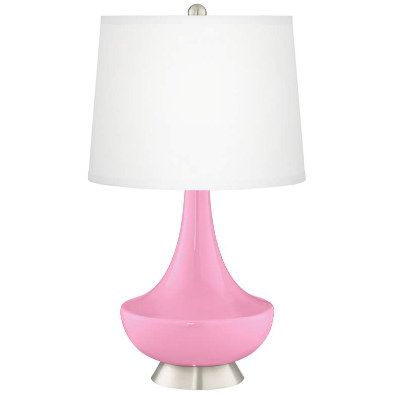 Image 2 Candy Pink Gillan Glass Table Lamp