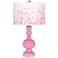Candy Pink Mosaic Giclee Apothecary Table Lamp